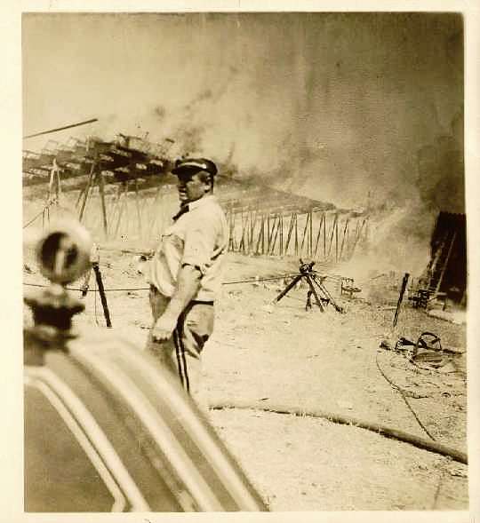 Archival photo from after the Hartford Circus Fire 1944.